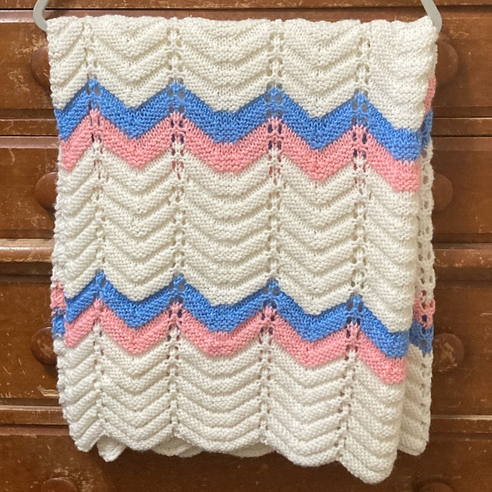 BOGO SALE Vintage Chevron Baby Kids Blanket